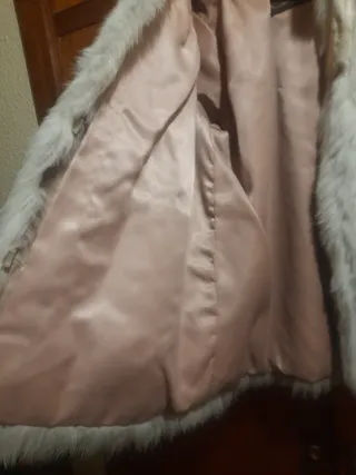Chaquetón zorro blanco natural