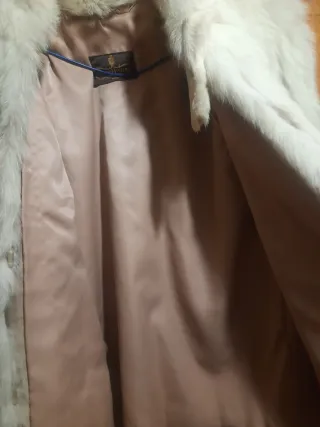 Chaquetón zorro blanco natural