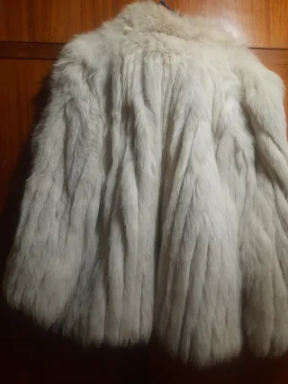 Chaquetón zorro blanco natural