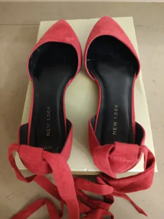 Ballerine rosse New Look con lacci
