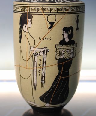 Ánfora, lécito, Lekythos Grecia Clásica.