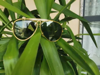 Occhiali Ray Ban Aviator Oro Lenti Verdi