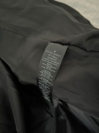 Plumífero ASOS Negro Talla M Capucha Extraíble