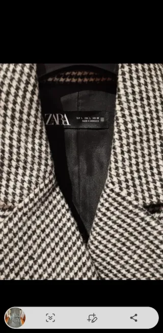 Chaleco tipo abrigo Zara