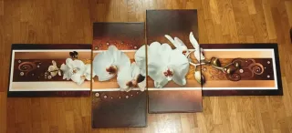 Set 4 Quadri Moderni Orchidee