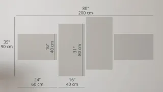 Set 4 Quadri Moderni Orchidee