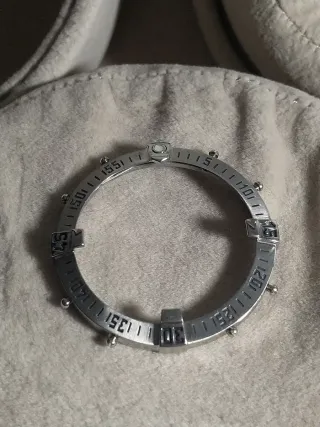 Breitling Bisel Cockpit Plata.