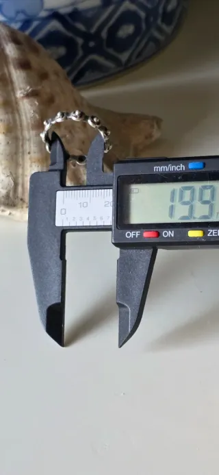 Anillo de plata rosario vintage