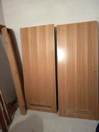 Puertas de madera sin estrenar