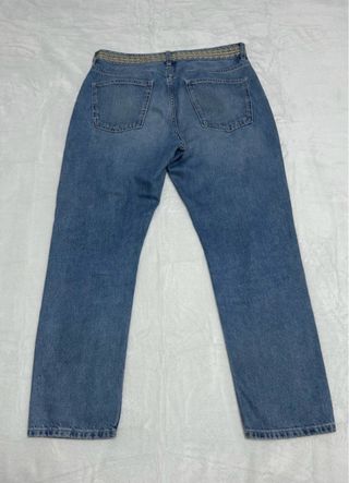 Zara Jeans Hombre Cintura Bordada Talla 42
