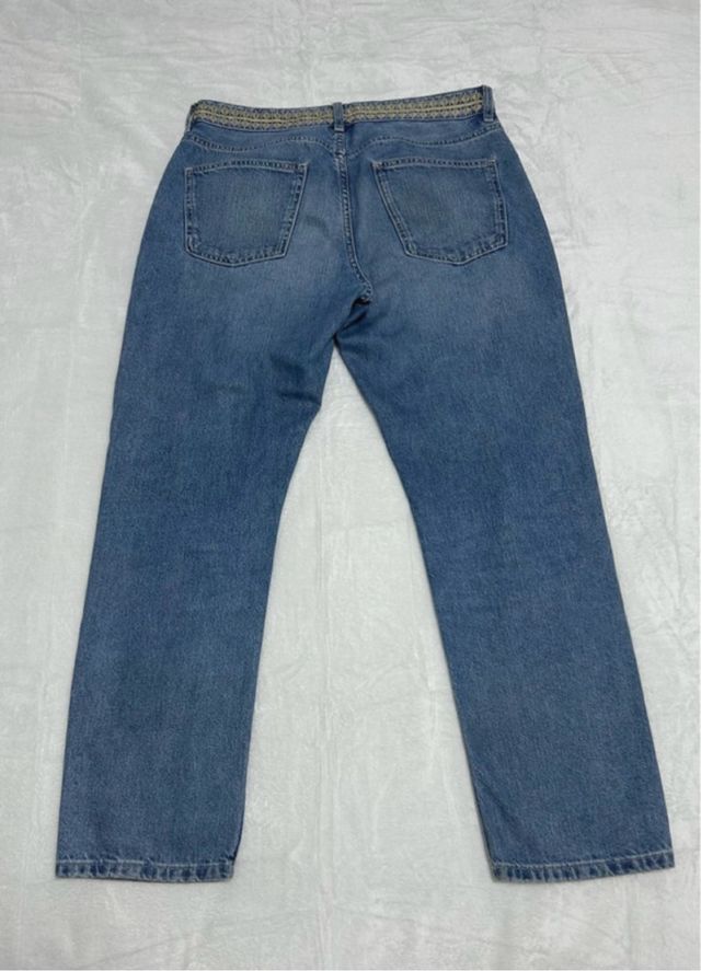 Zara Jeans Hombre Cintura Bordada Talla 42