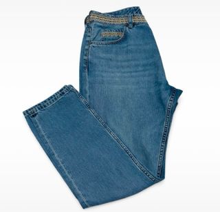 Zara Jeans Hombre Cintura Bordada Talla 42