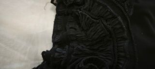 Top Adolfo Domínguez Negro Volantes.