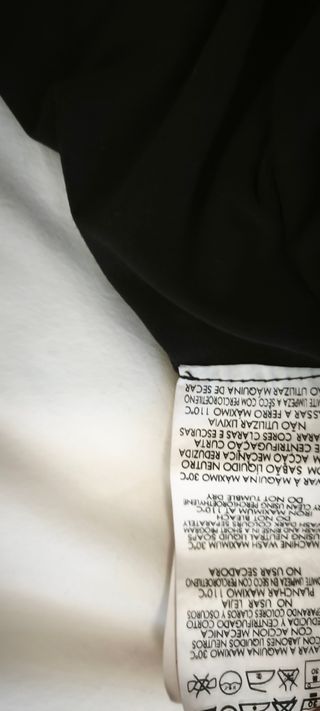 Top Adolfo Domínguez Negro Volantes.