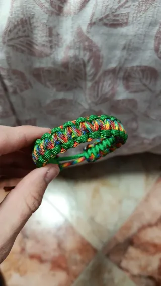 Pulseras Paracord en forma de flor