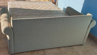 Sofá Cama Beige 190x135cm