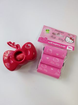 Porta sacchetti igienici Hello Kitty rosso