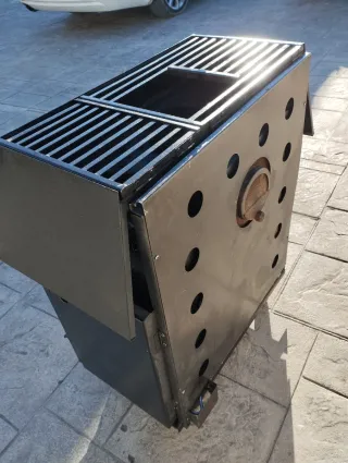 Estufa de gasoil decorada