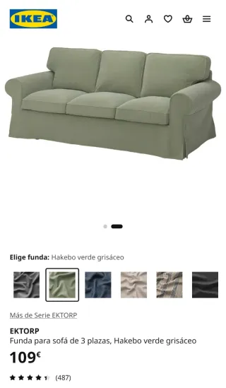 Urge Venta Sofá EKTORP 3 plazas Hillared antracita