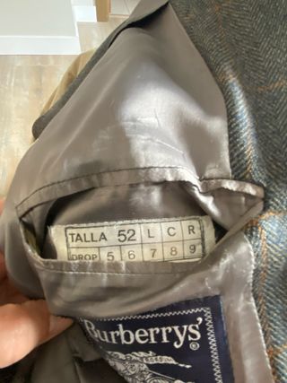 Americana Burberrys Gris Talla 52