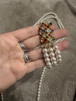 Set collana e bracciale perle vintage