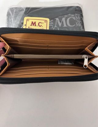 Monedero Marc Chantal negro con cremallera