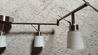 Coppia Applique Moderne Parete Vetro Metallo