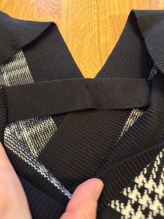 Crop top de punto mujer