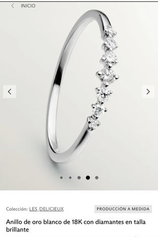 Anillo Oro Blanco Diamantes Aristocrazy