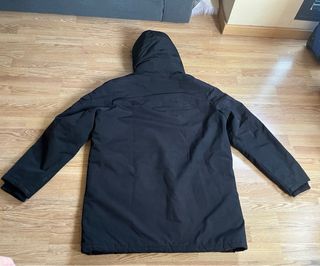 Parka impermeable negra talla XXL