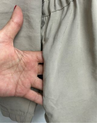 Zara camisa larga beige Talla S amplia