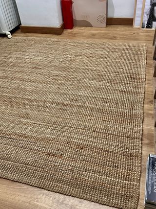 Grande tappeto in iuta naturale