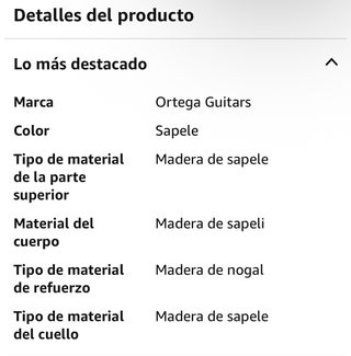 Requinto Ortega RQ39E con Fishman