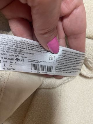 Pantalón de punto Mango Talla L