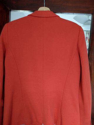 Americana mujer color coral