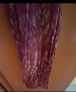 Abito lungo donna elegante con scialle