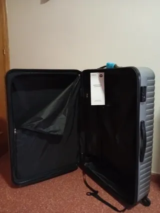 Maleta XL gris dura con ruedas