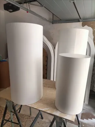 Set 2 bases y 2 cilindros tarta Isidro