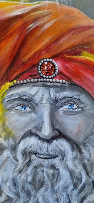 Mural urbano de casi 3m de ancho por 2m de alto