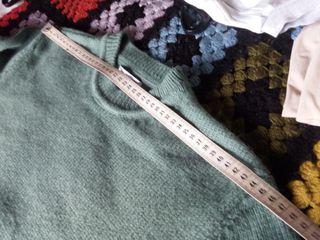 Jersey Zara Verde Talla M/L Acrílico y Lana