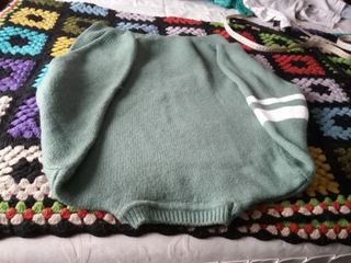 Jersey Zara Verde Talla M/L Acrílico y Lana