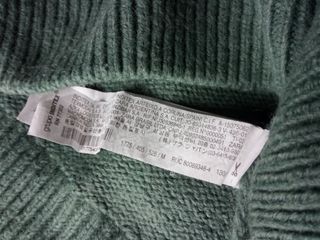 Jersey Zara Verde Talla M/L Acrílico y Lana