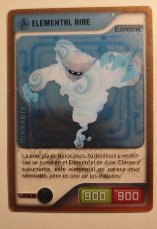 Lote 7 Cartas Invizimals Elementales