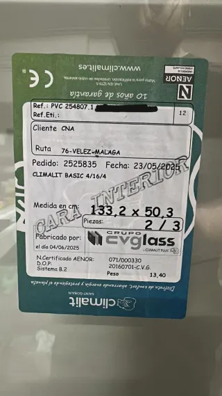 Ventana PVC Cortizo Blanca