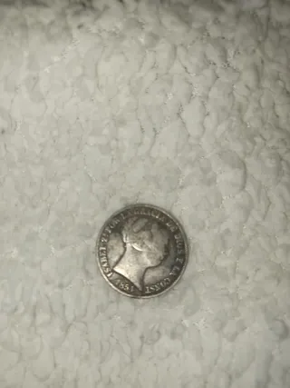 Moneda Antigua 4 Reales Isabel II 1854