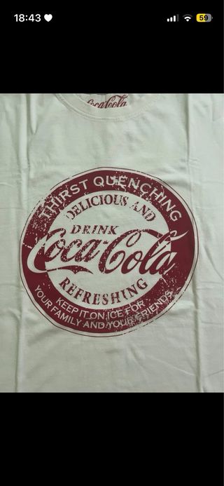 Maglietta Uomo Coca-Cola Bianca