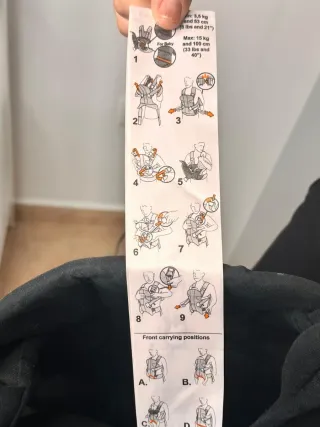 Mochila Portabebés BabyBjörn ONE Negra