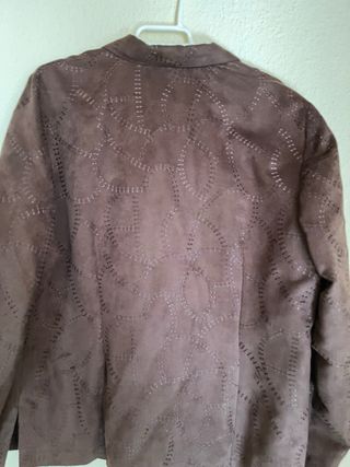 Camisa efecto ante marrón