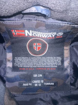 Abrigo Geographical Norway Camuflaje