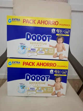Fraldas Dodot Sensitive Pack Ahorro talla 4+